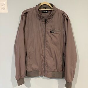 Members Only grey Windbreaker Jacket